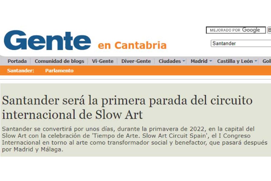 Santander será la primera parada del circuito internacional de SLOW ART.